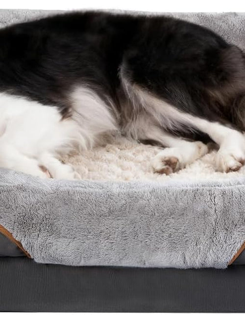 Load image into Gallery viewer, Large Memory Foam Dog Bed, Orthopedic Dog Bed &amp; Sofa with Removable Washable Cover and Squeaker Toy as Gift
