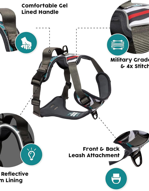 Load image into Gallery viewer, Embark Urban Dog Harness, No Pull Dog Harness with 2 Leash Clips, Dog Harness for Medium Dogs No Pull. Front &amp; Back with Control Handle, Adjustable Black Dog Vest, Soft &amp; Padded for Comfort
