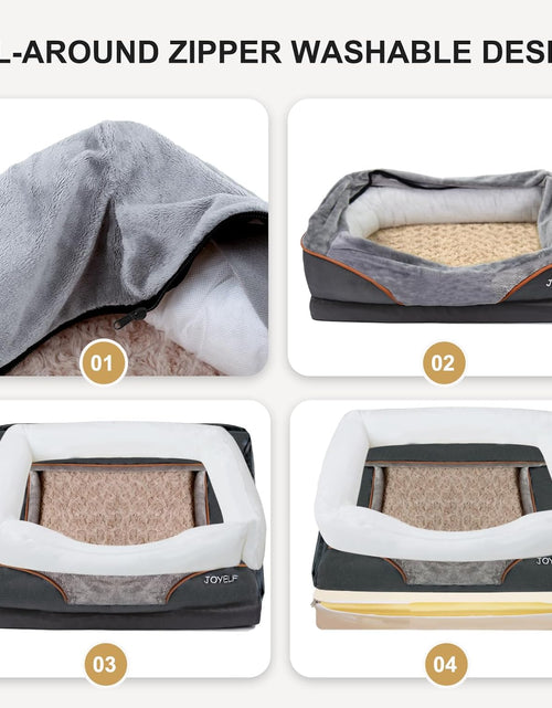 Load image into Gallery viewer, Large Memory Foam Dog Bed, Orthopedic Dog Bed &amp; Sofa with Removable Washable Cover and Squeaker Toy as Gift

