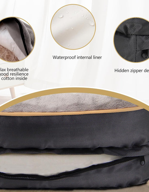 Load image into Gallery viewer, Large Memory Foam Dog Bed, Orthopedic Dog Bed &amp; Sofa with Removable Washable Cover and Squeaker Toy as Gift
