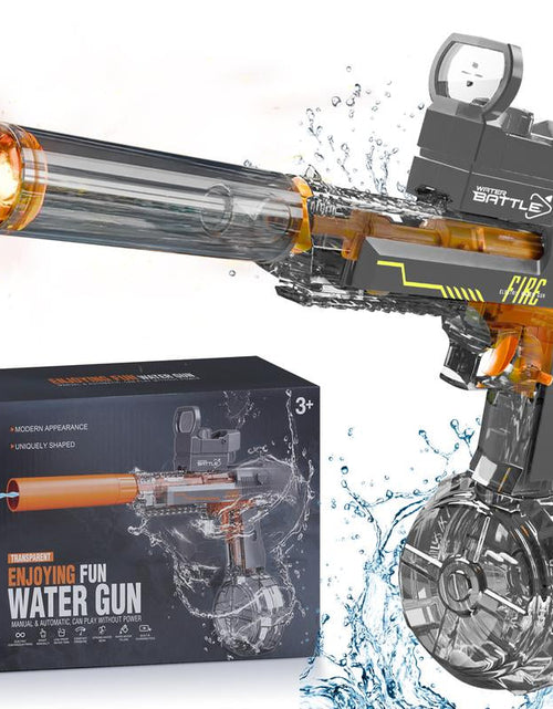 Load image into Gallery viewer, Electric Water Blaster with LED Lights, Water Shooter Powerful Squirt Water Pistol for Kids/Aldults, Long Range Shoot Reach 26-35Ft, High Powered IP67 Waterproof for Summer, Outdoor,Party,Birthday Gift, Swimming Pools Toy
