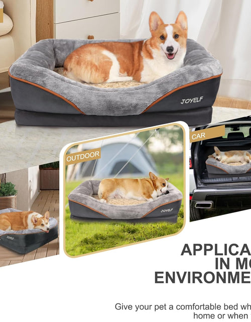 Load image into Gallery viewer, Large Memory Foam Dog Bed, Orthopedic Dog Bed &amp; Sofa with Removable Washable Cover and Squeaker Toy as Gift
